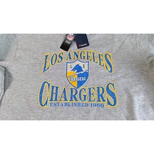 NWT Fanatics Gray Crew Neck LA Chargers Sweatshirt 3XL Throwback NFL